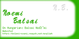 noemi balsai business card